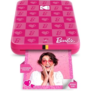 KODAK Barbie x Step Slim Wireless Instant Portable Photo Mobile Printer – Full Color Prints in Zink 2x3" Sticky-Backed Photos from iOS & Android Devices via Bluetooth in The App – Iconic Style