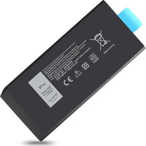 97WH X8VWF 4XKN5 CJ2K1 Battery Compatiable with Dell Latitude 14 Rugged 5404 5414 E5404 Rugged Extreme 7404 7414 E7404, fits P45G P46G001 P46G002 XN4KN 5XT3V 09FN4 451-12187 909H5 11.1V-9 Cells