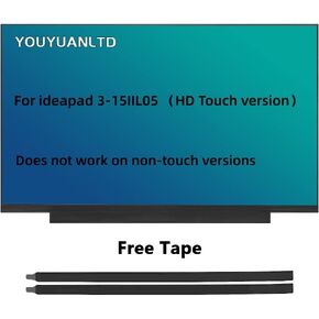 LCD Touch Screen Replacement for Lenovo ideapad 3-15IIL05 3-11L05 3-15IML05 3-15ITL05 3-15ADA05 81WE, HD 1366x768, 40 Pin Touch LCD Display (81WE006KUS 00KVUS 00NKUS 000DUS 000EUS 0045US)