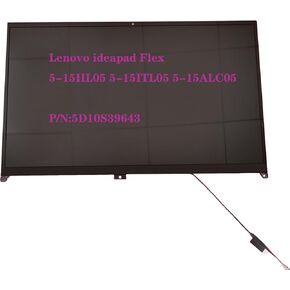 Replacement Laptop for Lenovo ideapad Flex 5-15IIL05 5-15ITL05 5-15ALC05 LCD Touch Screen Digitizer Display Assembly 5D10S39643