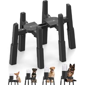 CZPET Dog Water Dispenser Stand, Holder for Pet Automatic Feeders, Width and Height Adjustable Elevated Stand for Pet Feerders, Suitable for Large dogs [Stand Only]
