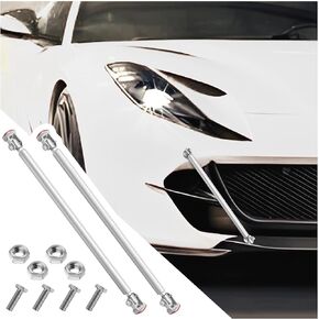 2PCS Splitter Rods,8"-12" Adjustable Front Splitter Rods Fit for Front Bumper,Rear Spoiler,Rear Diffuser,Universal Splitter Support Rods Car Accessories for Car Truck SUV