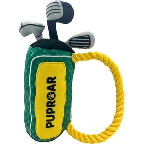 Golf Club Dog Toy – Funny Dog Toys for Golf-Loving Pet Owners! Squeaky Rope Toy with Crinkle Paper – Cute Stocking Stuffer