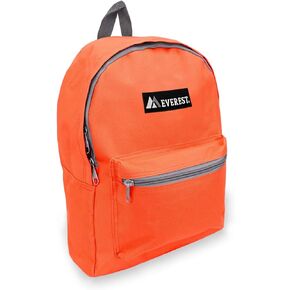 Everest Basic Backpack, Tangerine, One Size