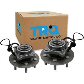 TRQ Front Wheel Hubs & Bearings Pair Set of 2 for 94-99 Dodge Ram 1500 4WD 4x4