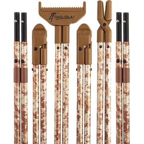 4 Stable Sticks® Ultimate Shooting Sticks - Lightweight, Extrem Stability for Hunting and Shooting, Foldable and transportable, 4 Point Bipod