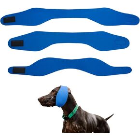 3PCS Dog Swim Cap Plugs, Waterproof Dog Bath Cap Dog Ear Covers for Bath,Dog Shower Cap for Ear Protection for Bath,Swimming, Pet Grooming -Supply for Small Medium Large Dogs Puppies,Blue