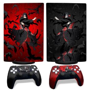 Jujutsu Kaisen Ps5 Anime Skin Ps5 Controller Skin - Ps5 Sticker Skin Ps5 Controller Wrap Ps5 Skins for Console Disc Version PlayStation Sticker for Ps5 Video Game Console Cover Ps5 Accessories
