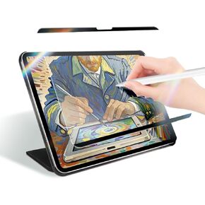 واقي شاشة مغناطيسي بملمس الورق لجهاز iPad Mini 7 (2024) 8.3 بوصة وiPad Mini 6 (2021)، اكتب وارسم مثل الورق، طبقة غير لامعة قابلة للفصل وإعادة الاستخدام، عالية الحساسية