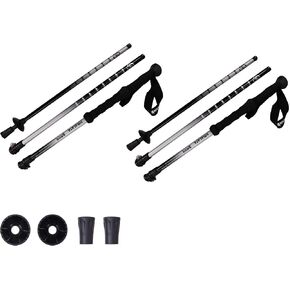 Trekking Poles Collapsible Hiking Poles - Trekking Sticks with Quick Lock System Lightweight for Hiking, Camping