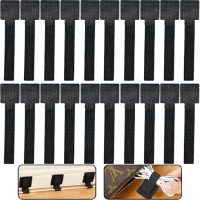50 Pcs Velcro Cable Ties, Adhesive Cable Clips Velcro Cord Wraps, Reusable Wire Organizers for Household Office Essentials (Medium)
