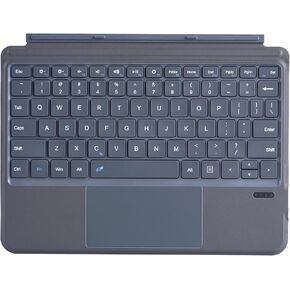 QUARK Type Cover Fit Microsoft Surface Go 4 (2023) / Go 3 (2021) / Go 2 (2020) / Go (2018), Ultra-Slim Wireless Bluetooth Keyboard with Multi-Touch Trackpad (Grey, No Backlight)