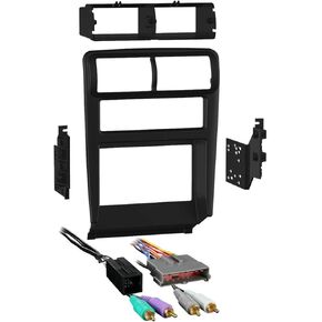 Metra 95-5703B Double DIN Dash Kit + مجموعة تسخير مضخمة لاختيار 1994-2000 Ford Mustang