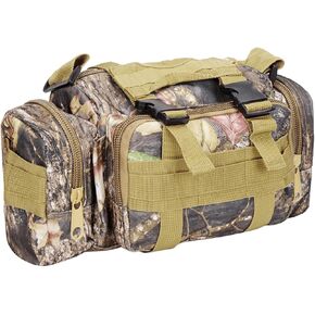 Treestand Front Storage Bag Camo Tree Stand Bag Compatible with Most Tree Stands Hunting Accessories Fanny Pack for Men Multiple Pockets Waist Bag for Hunters Universal Size