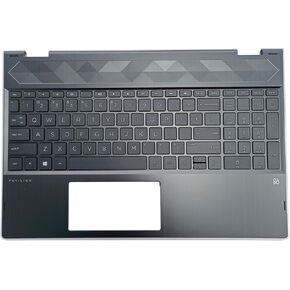 بديل لجهاز HP Pavilion X360 15T-CR000 15T-CR 15 CR 15-CR0051OD غطاء علوي علوي للكمبيوتر المحمول جزء تجميع لوحة المفاتيح غير الخلفية l20848-001 4600EH0E000 أسود