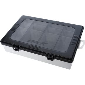 BKK Fishing Box with Tackle Hooks Boxes with Dividers OCD Tackle Storage Organizer System - Fully Loaded (Includes all Armor-Point Hooks and Accessory Boxes)