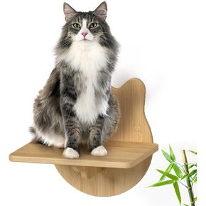 Cat Wall Shelves Furniture for Climbing - Cat House Wall Mounted - Indoor Wooden Floating Cat Furniture - Different Models Including Shelves, Perches, Hammock, Bed, Bridges, Walkways