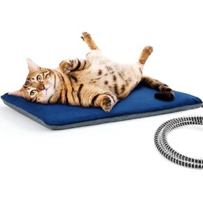 Pecute Cat Heating Pad Outdoor, IPX7 Waterproof Outdoor Pet Heating Pad, Dog Heating Pad Outdoor with Chew Resistant Cord, Heated Cat Bed Outdoor, Electric Heating Pad for Outdoor Cat House