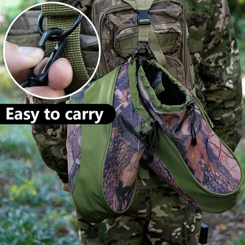 RunNico Waterproof Camo Boot Insulated Covers, 600D Hunting Non-Slip Boot Cover with Adjustable Drawstring, Cold Weather Boot Insulators for Men Women Hunting Camping Fishing Wildlife Photography(M,L) in Saudi Arabia