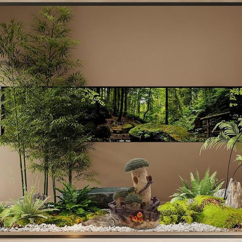 ديكورات حوض السمك على شكل قلعة الفطر لمناظر طبيعية لخزان الأسماك إلى الروبيان الصغير/الأسماك الذهبية التي تخفي الراحة والسلالة in Saudi Arabia