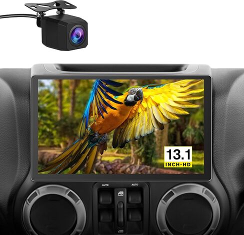 Car Radio Stereo for Jeep Wrangler JK Compass Dodge Ram Built-in Carplay Android Anto,Android 12 Head Unit 2G RAM 32GROM with DSP WiFi GPS Navigation Bluetooth SWC in Saudi Arabia