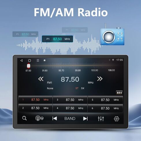 Car Radio Stereo for Jeep Wrangler JK Compass Dodge Ram Built-in Carplay Android Anto,Android 12 Head Unit 2G RAM 32GROM with DSP WiFi GPS Navigation Bluetooth SWC in Saudi Arabia