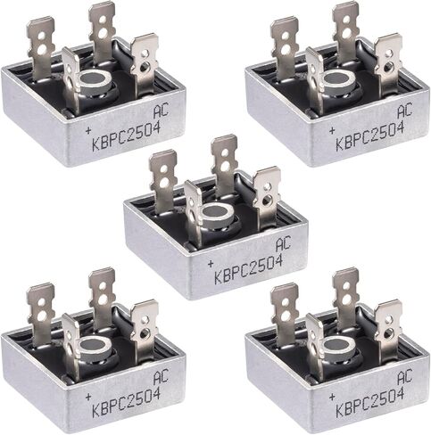 KBPC5010 صمام ثنائي لمقوم الجسر 50 أمبير 1000 فولت KBPC 5010 صمامات ثنائية مصححة صغيرة من السيليكون الإلكتروني تيار متردد إلى تيار مستمر 50 أمبير 1000 فولت (عبوة من 5 قطع) in Kuwait