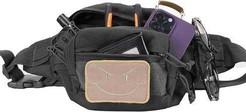 حقيبة فاني تكتيكية للرجال، حقيبة حمل مخفية، حقيبة خصر متعددة الجيوب للتنزه في الهواء الطلق وتسلق الصيد in Kuwait