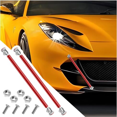 2PCS Splitter Rods,8"-12" Adjustable Front Splitter Rods Fit for Front Bumper,Rear Spoiler,Rear Diffuser,Universal Splitter Support Rods Car Accessories for Car Truck SUV in Saudi Arabia