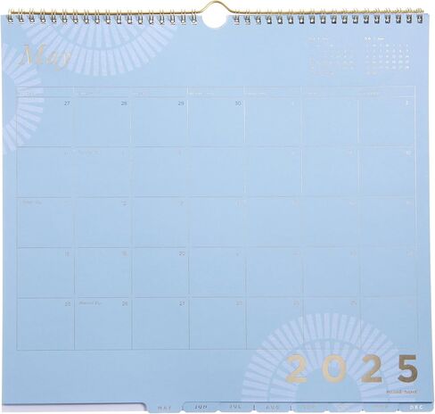 russell+hazel 2024-2025 (June 2024-July 2025) Family Wall Calendar, Dew Burst, 13.25" x 12.25" in Saudi Arabia