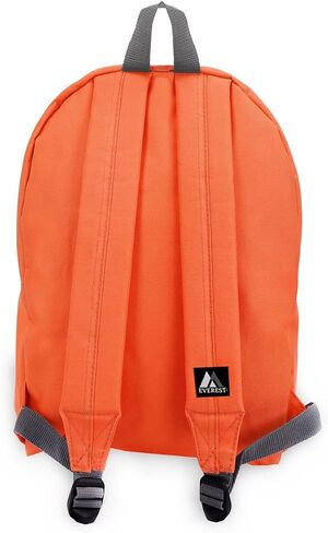 Everest Basic Backpack, Tangerine, One Size in Saudi Arabia