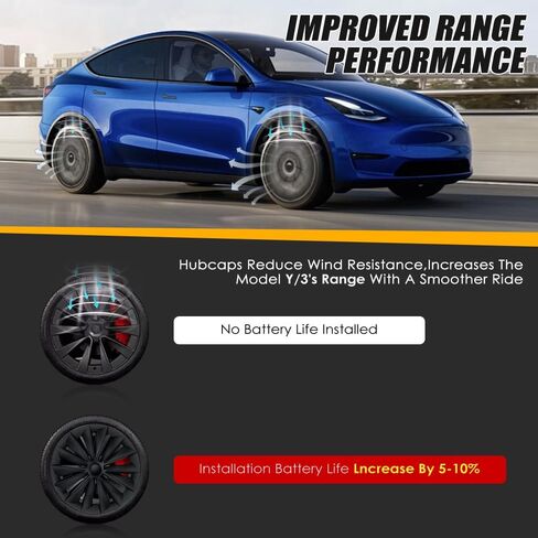 4 Pcs Full Coverage Wheel Center Caps for Tesla Cybertruck 8 PCS Lug Nut Covers 2024 Abs Center Hub Cover - Wheel Decoration Hubcaps Cybertruck Exterior Accessories Easy Installation Black in Saudi Arabia