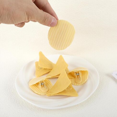 Cute Chip Clips, 6Pcs Bag Clips Food Clips Novelty Creative Realistic Potato Chips Crisps Shape Snack Clips Funny Sealing Clips for Kitchen Food Storage Snacks Bag Sealer Sealing in Saudi Arabia