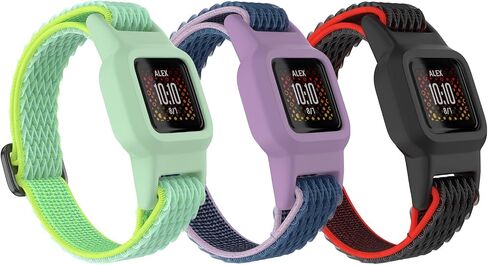 Vanet 3 عبوات متوافقة مع Garmin Vivofit Jr 3 Bands للأطفال، أربطة رياضية ناعمة من السيليكون قابلة للتنفس قابلة للتعديل بديلة للفتيات والأولاد in Kuwait