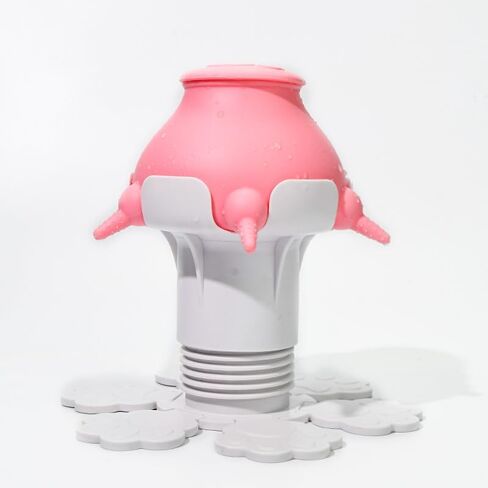 Puppy Feeder for Multiple Puppies and Kittens, Alishasha, 400ml Breast Milk Feeder with 5 Nipples, Adjustable Simulated Nursing Silica Bottle for Newborn Puppies and Kittens,Piggy,Rabbits (Pink) in Saudi Arabia