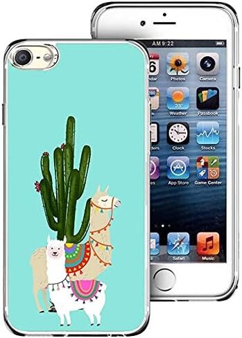 Soft TPU case iPod Touch 5 iPod Touch 6 iPod Touch 7 Llama and Cactus Phone Cover for Boys Girls Teen in Saudi Arabia