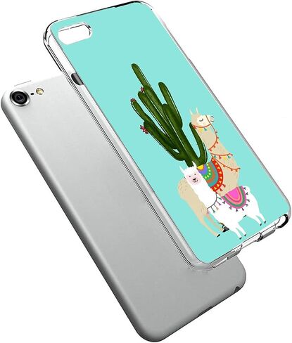 Soft TPU case iPod Touch 5 iPod Touch 6 iPod Touch 7 Llama and Cactus Phone Cover for Boys Girls Teen in Saudi Arabia