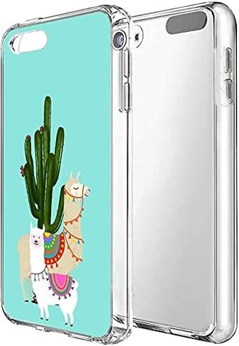 Soft TPU case iPod Touch 5 iPod Touch 6 iPod Touch 7 Llama and Cactus Phone Cover for Boys Girls Teen in Saudi Arabia