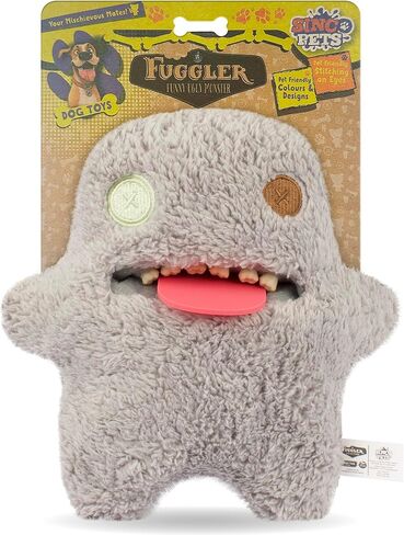 Sinco Pets: Fuggler Funny Ugly Monster Assortment 1-3 عبوات - لعبة للكلاب قطيفة ناعمة، خياطة صديقة للحيوانات الأليفة، مصدر صرير، آذان مجعدة، زميل أسنان مطاطي in Kuwait