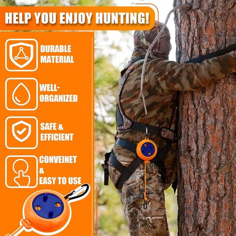 2 Pcs Tree Stand Gear Hoist 29.5 ft Retractable Bow and Gear Hoist Bow Hunting Gear Accessories for Hunting Bow and Gun Retriever in Kuwait