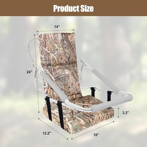 Tree Stand Seat,Adjustable Tree Stand Seat Cushion for Hunting,Extra Thick Comfortable Layer Double Sponge Universal Treestand Cushion Fits Climber Deer Tree Stands in Saudi Arabia