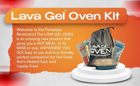Oven Kit - Your Ultimate Companion for Hot Meals Anytime, Anywhere - Compact and Eco Friendly Hot Food On The Go, for Camping Hiking Outdoor Cooking, Light Weight with Carry Bag in Saudi Arabia