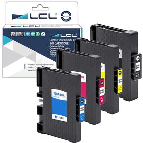 LCL Compatible Sublimation Ink Replacement for Sawgrass Virtuoso SG400 SG800 SG400NA SG800NA PRINTAN Dink High Yield (4-Pack KCMY)
