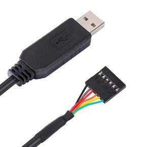 NITOMTYU USB to Serial TTL 5V UART Converter Cable TTL-232R-5V USB to TTL Serial Cables, 6Way, 6ft/1.8m