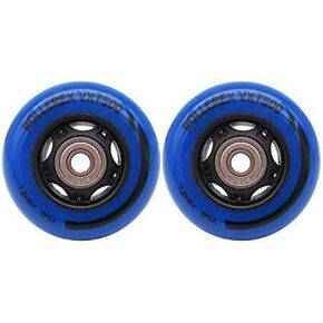 عجلات التزلج Rollerex VXT500 RipStik/Inline (عبوة من عبوتين مع محامل وفواصل وغسالات) (تستخدم على شفرات دوارة الهوكي) - يمكن استخدامها كبديل لعجلات لوح RipStik Caster