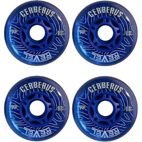 Alkali Revel Blue Indoor X-Soft 74A Roller Inline Hockey Wheels - 59mm, 68mm, 72mm, 76mm & 80mm Hi-Lo