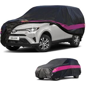 Molebt SUV Cover Waterproof All Weather, Full SUV Car Covers for Automobiles, Universal Fit Toyota RAV4,Honda CR-V, Chevrolet Equinox, Subaru Forester, Mazda cx-5, Lexus NX, Kia Sportage, etc.