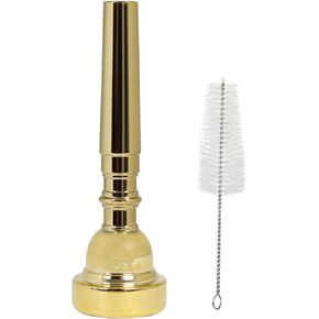 Gold Plated Metal Trumpet Mouthpiece, 3C Gold (Instrumental Accessory).…