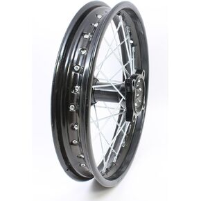 Steel Rear Rim Wheel Disk Brake Apollo SSR 50cc 125cc 150cc XR CRF DB17 Dirt Pit Bike Chines Made Dirt Bikes 12mm 15mm Axle Shaft (12 inch 12mm Axle, Black)