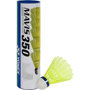 YONEX Mavis 350 Nylon Shuttlecock with Blue Cap (Yellow)